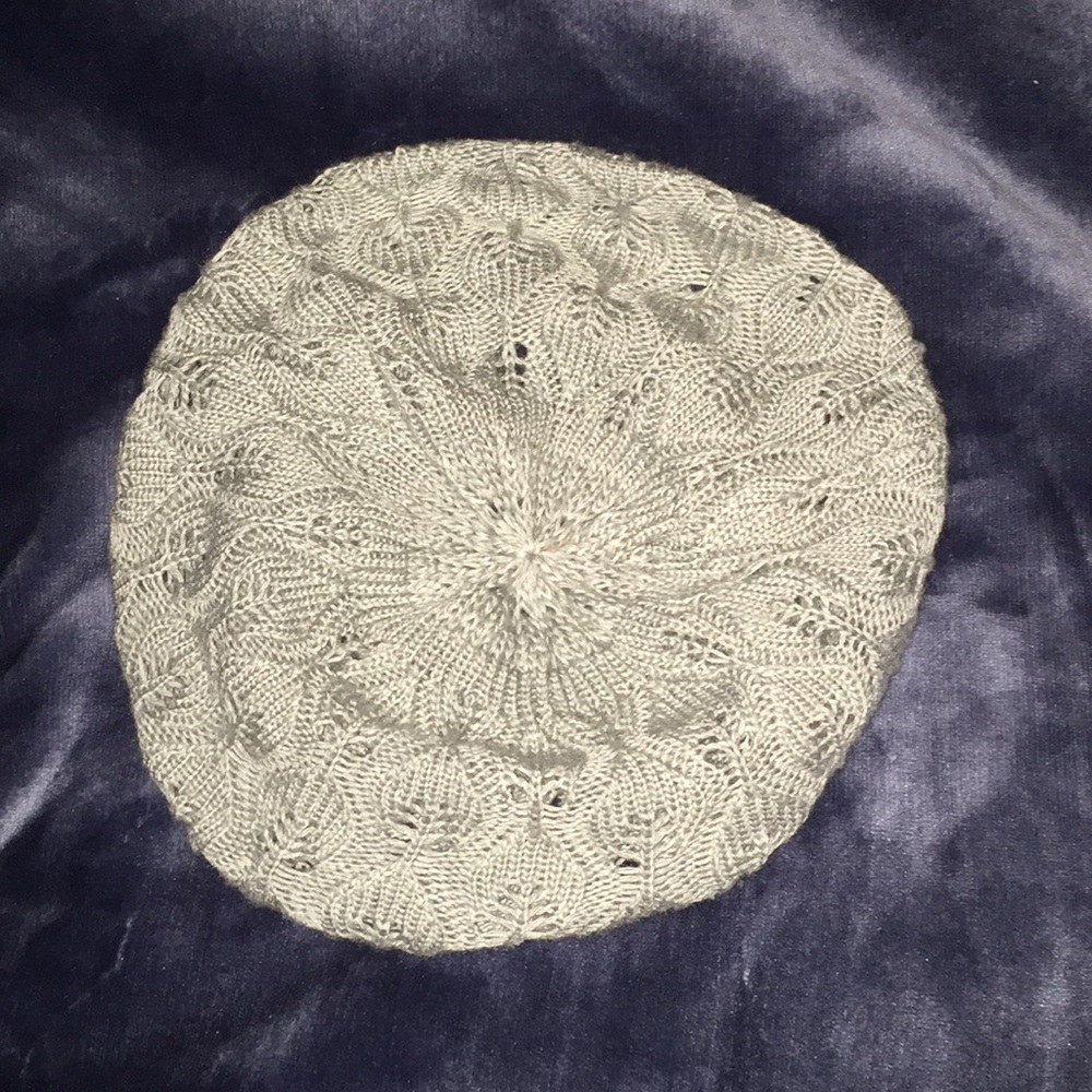 Gray Crochet Beanie